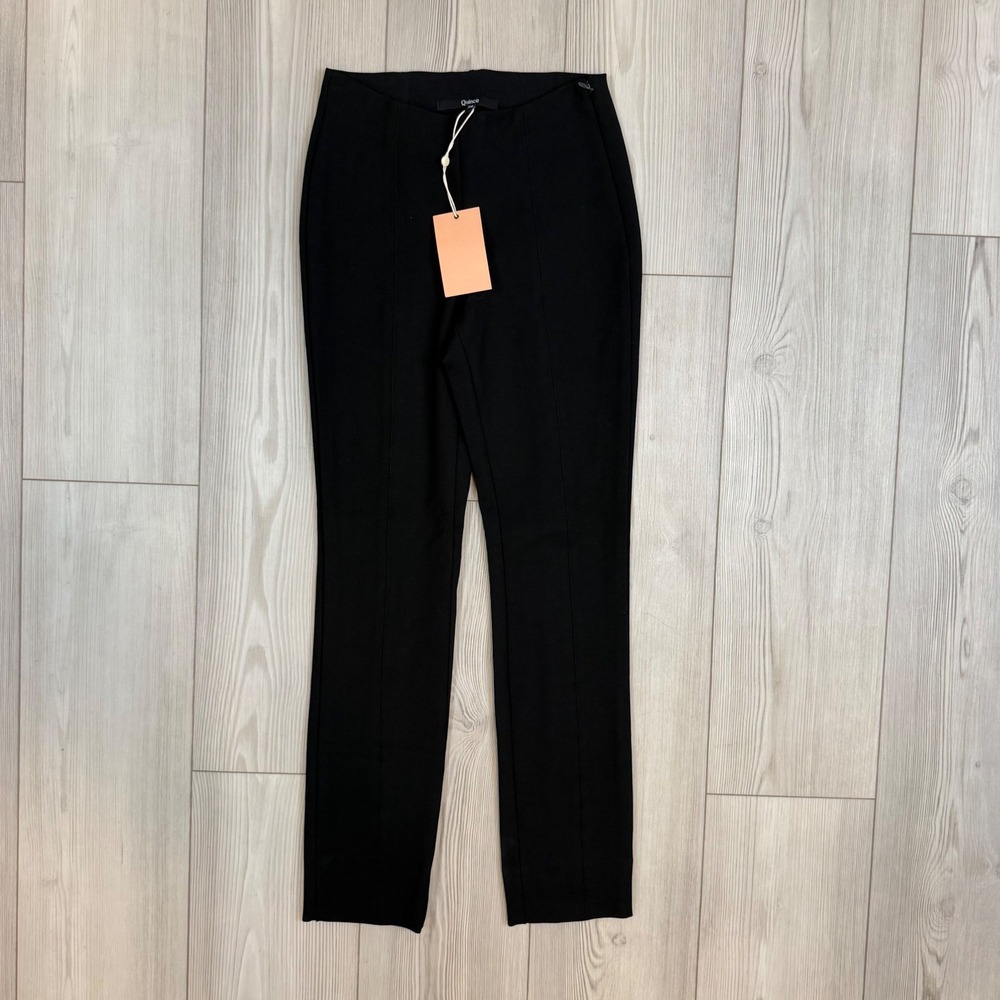 Quince Ultra-Stretch Ponte Pintuck Ankle Pant Black XS LB30493-DKBIZ01-3290 NWT